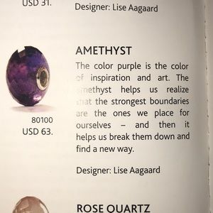 Amethyst troll bead